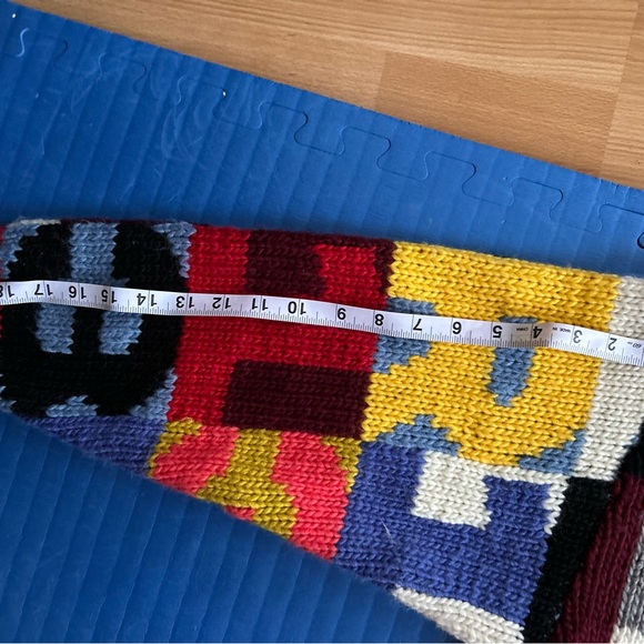 R13 Multicolor Very  Oversized Chunky Intarsia Sweater - Picture 14 of 14